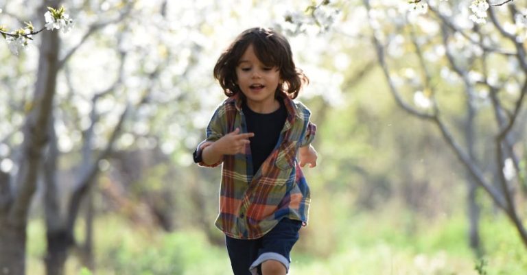 Kids - Boy Running during Sunset