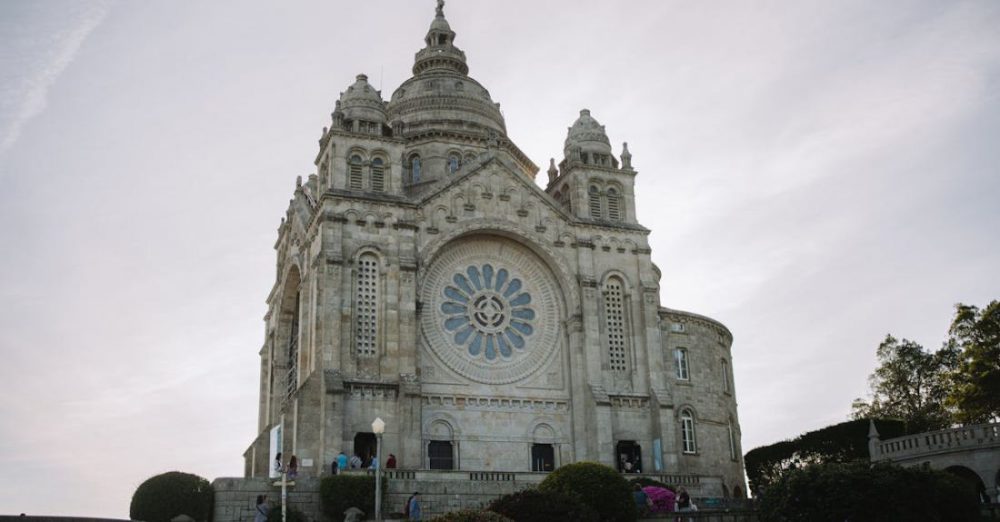 Sanctuary - A large cathedral with a clock tower on top